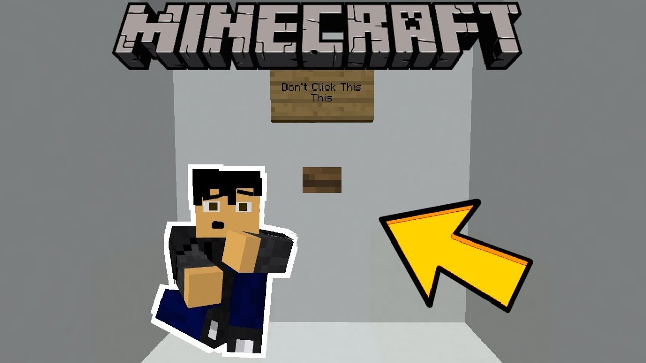Minecraft: I MOST CLICK IT!!! - (SIT IN A CUBE AND DO NOTHING) Custom Map