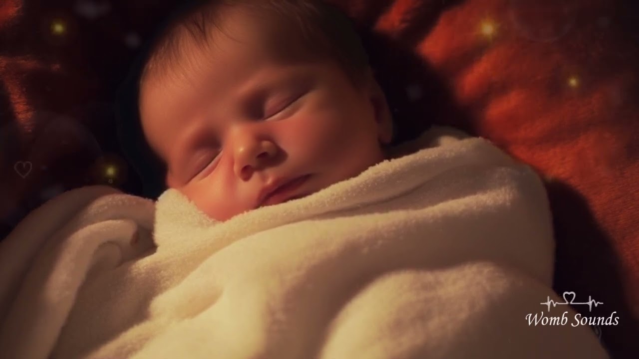 No Ads | Womb Sounds & White Noise for Deep Baby Sleep 🌙 Black Screen Sleep Therapy