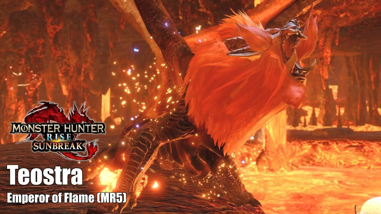 MHRSB Solo ║ Teostra MR5 vs LS Duke's Sinclair R9  ║ MH Rise Gameplay Longsword - No Commentary