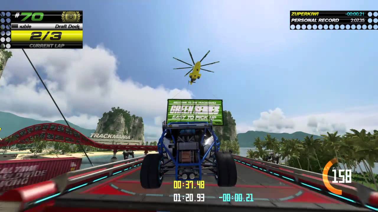 Trackmania Turbo - track #70 - trackmaster medal