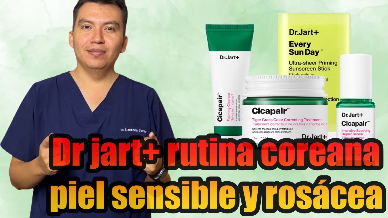 DR JART skincare coreano para piel sensible y ROSÁCEA. #dermatologia #skincare #skincarecoreano