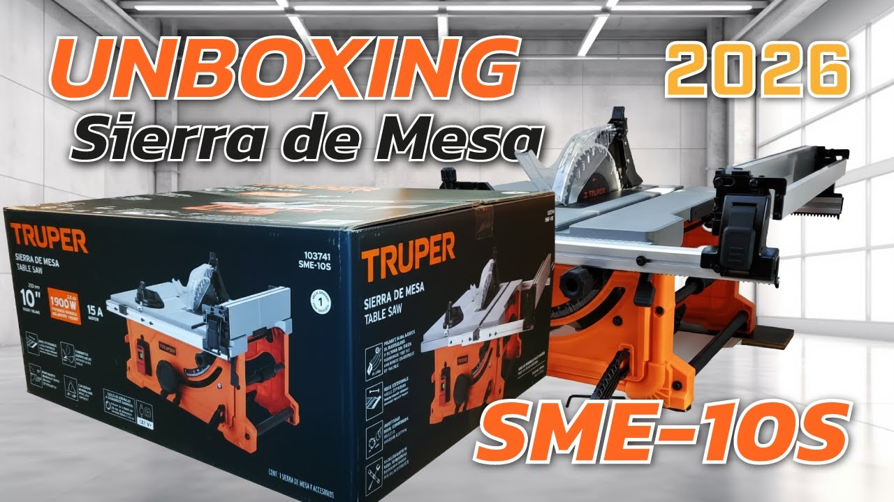 Unboxing Nueva Sierra de Mesa Truper SME-10S