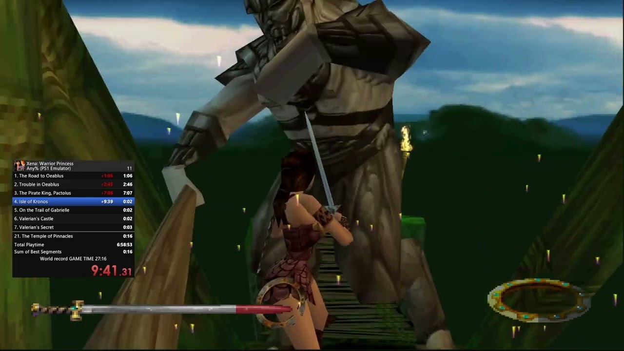 Xena Warrior Princess - WOLRD RECORD!!! SPEEDRUN (26:48) ANY% (PS1 emulator)