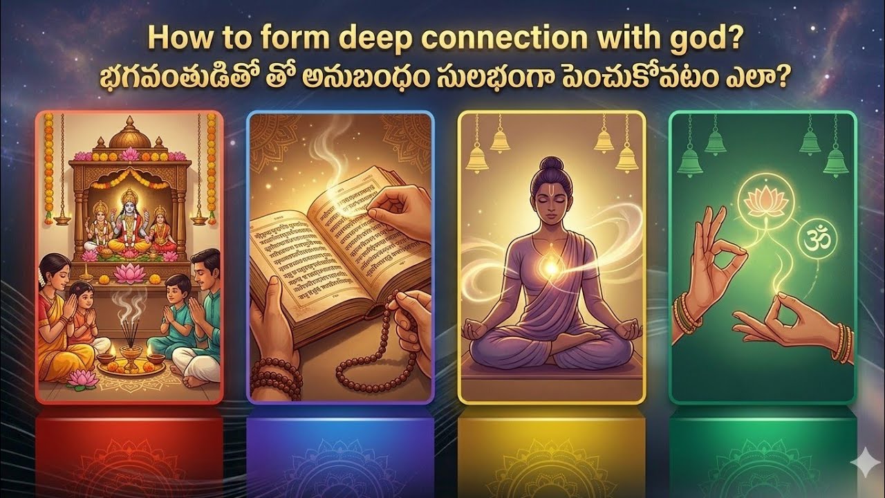 మన ఇష్ట దైవం తో అనుబంధం సులభంగా పెంచుకోవటం ఎలా( How to form a Connection with God)