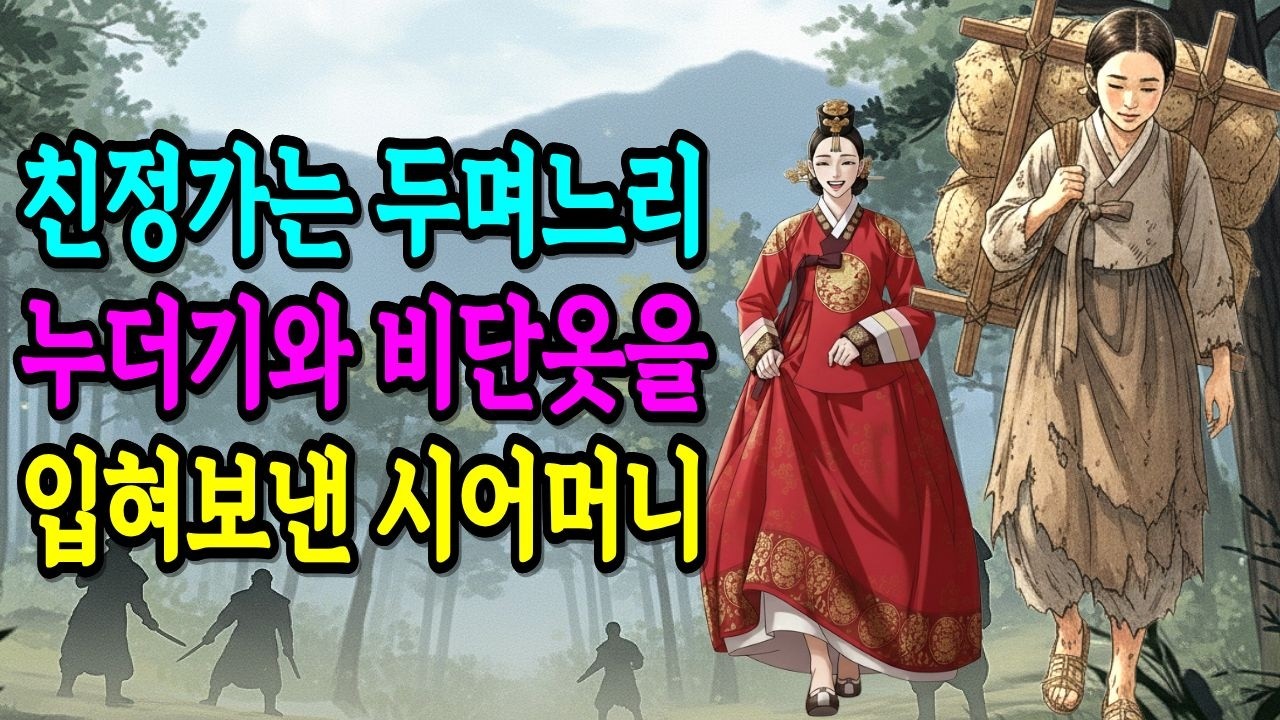 친정가는 두 며느리에게 누더기와 비단옷을 입혀 보낸 지혜로운 시어머니 I 조선야담, 민담, 설화, 전설, 옛날이야기, 오디오북