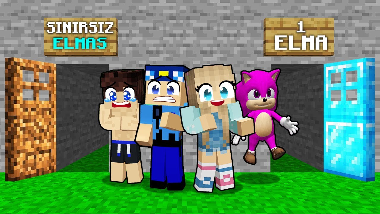 KIZLAR VS ERKEKLER KAPI SEÇME SAVAŞI! -Minecraft