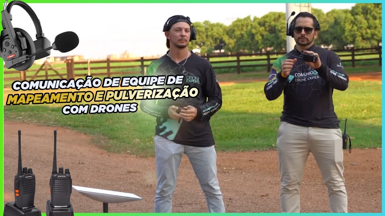 Comunicação de Equipe de mapeamento e pulverização com Drones: Soluções BARATAS e EFICIENTES