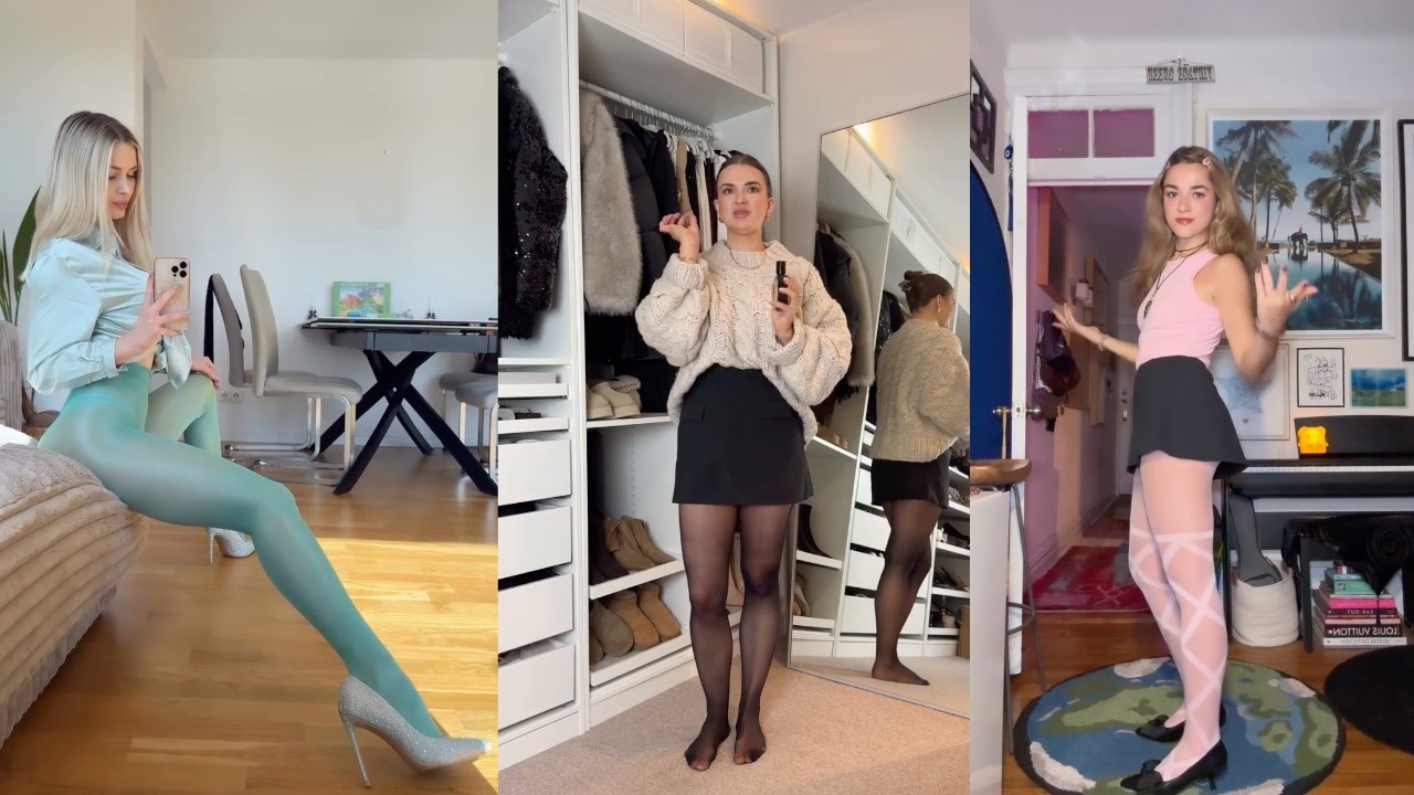 Style Review of The Hottest Pantyhose and Sheer Tights Looks on Social Media