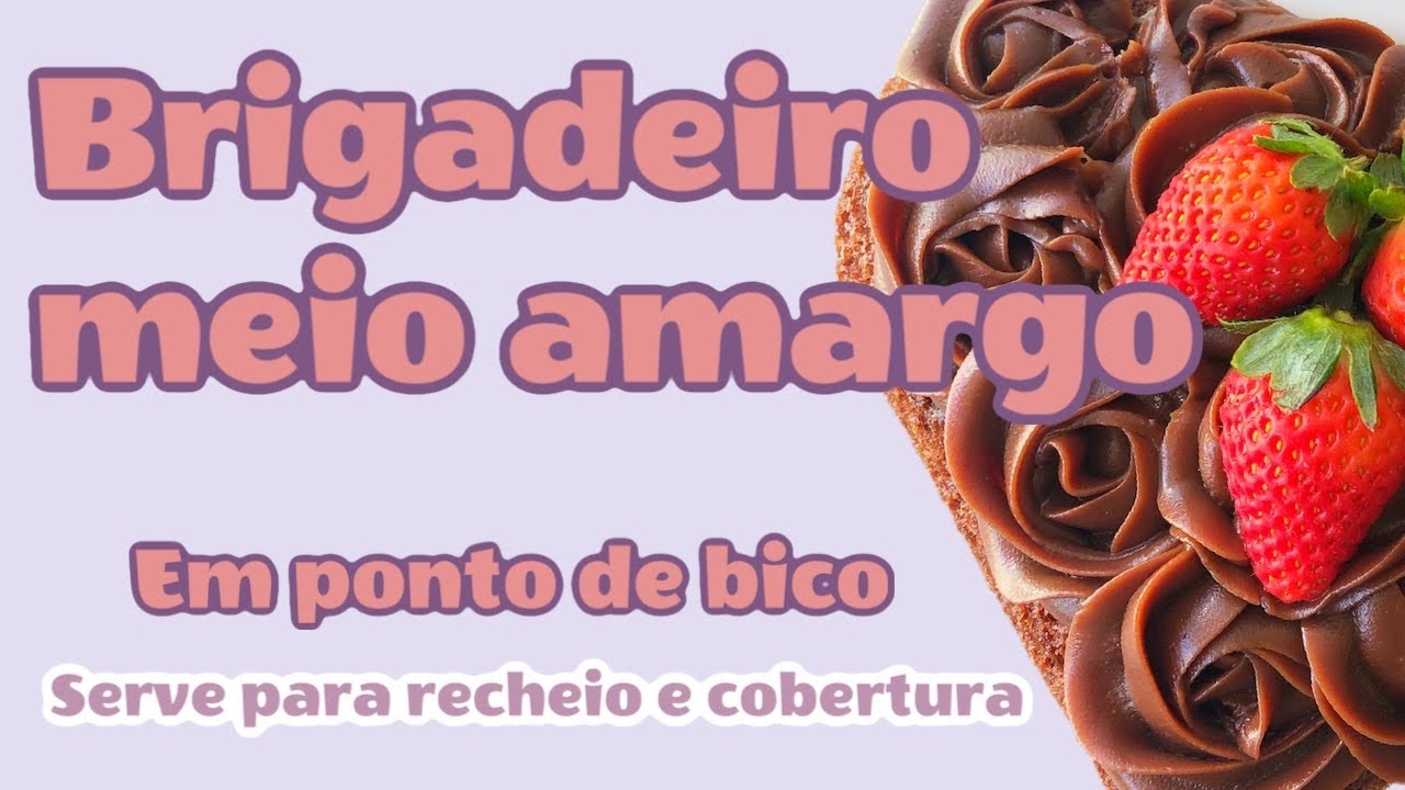 BRIGADEIRO MEIO AMARGO EM PONTO DE BICO