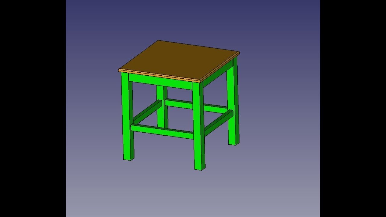 FreeCad Табуретка