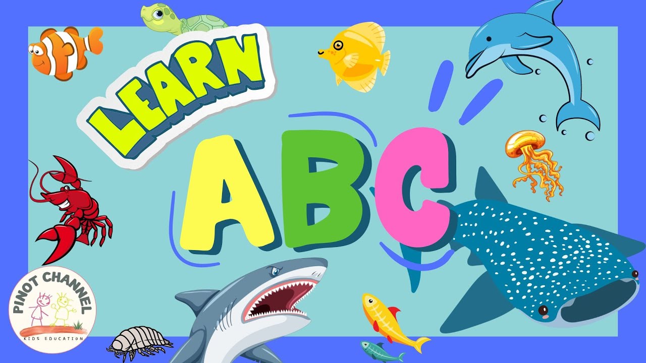 ABC Sea Animals / A-Z Cute sea animals/ 27 Sea Animals Names /Alphabet learning for toddlers /