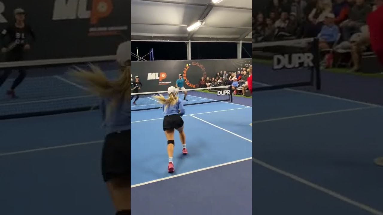 That two-handed Anna Leigh Waters (P.S. she&rsquo;s 15 years old!) backhand angle is diirrrtttyyy. 🔥