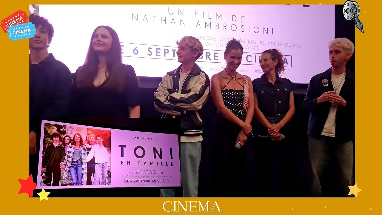 Toni en famille, Camille Cottin, Nathan Ambrosioni, avant-première, Pathé Convention, Paris, 2023