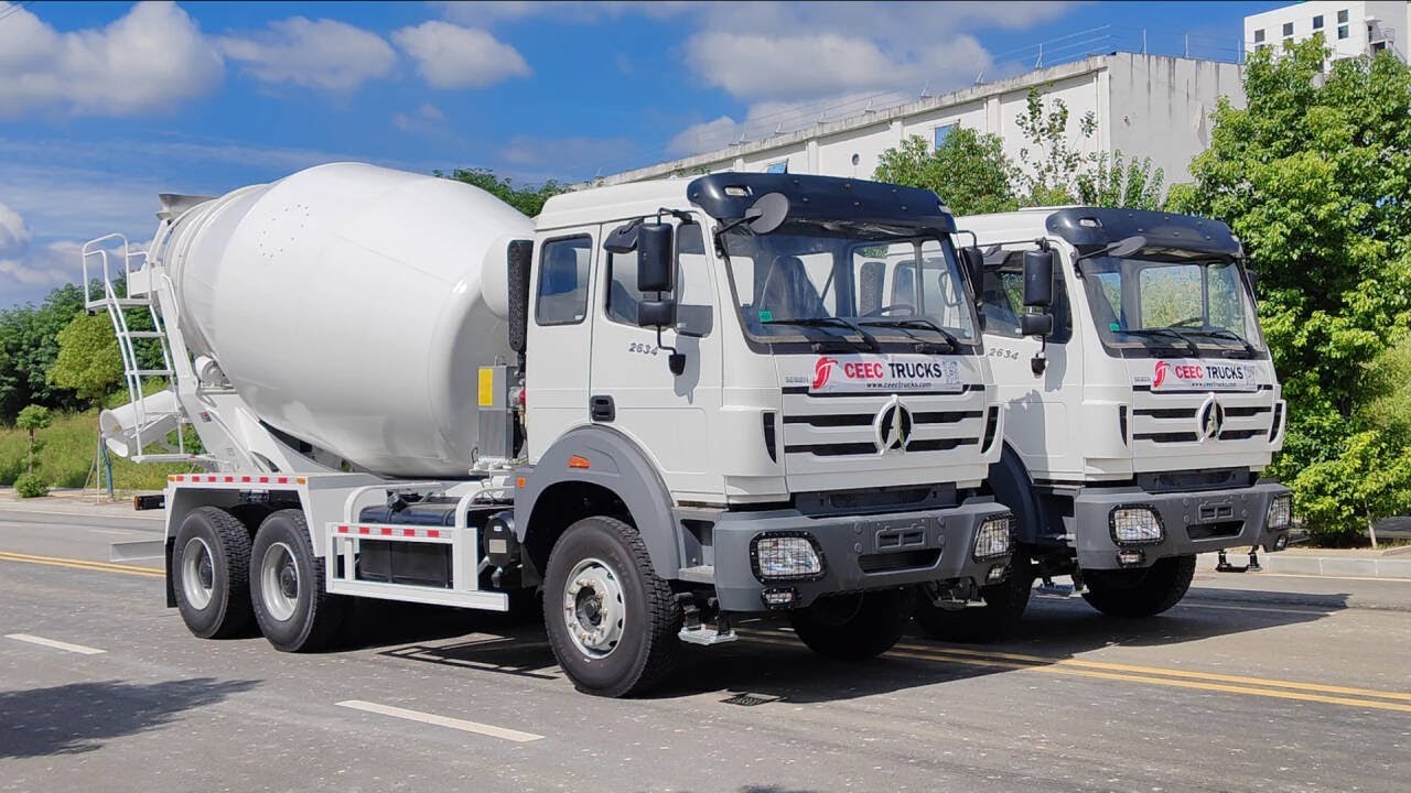 Beiben 2634 concrete mixer truck, 10 CBM