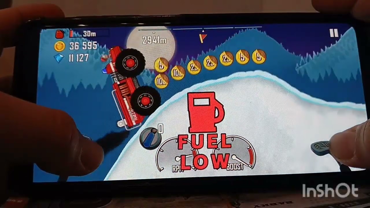 Сегодня я играю в hill climb racing. 