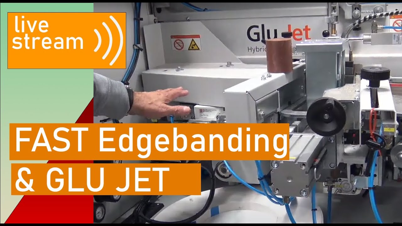 Holz-Her Edgebander overview with glue purging (Live 11/19/20)