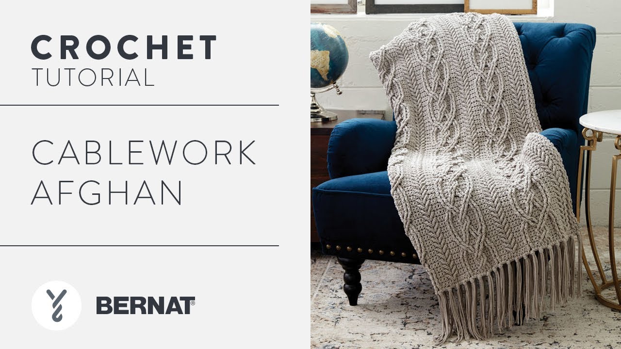 How to Crochet a Cablework Afghan