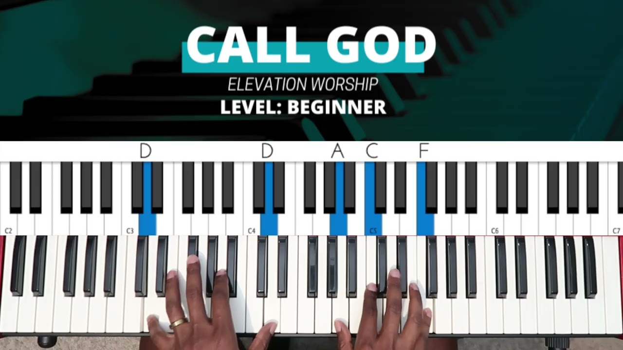 Как сыграть «CALL GOD» на пианино | Урок игры на пианино для начинающих
