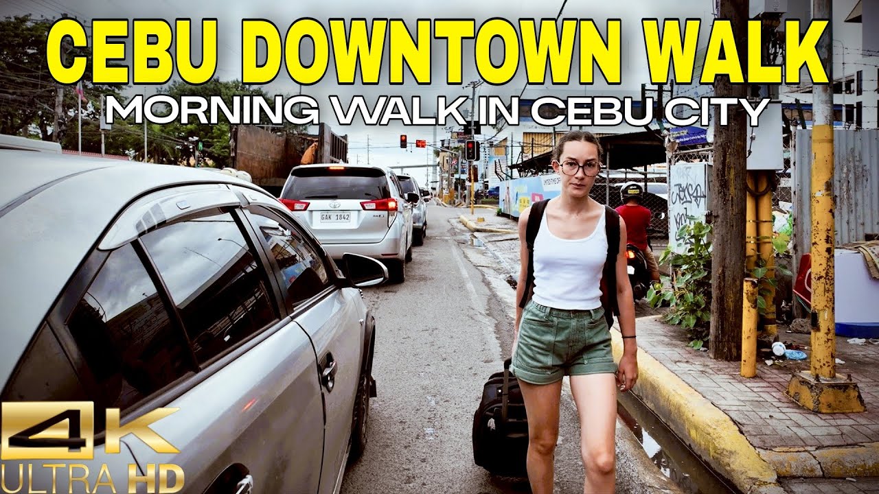 CEBU Downtown Morning Vibes | Cebu City Philippines [4K] 🇵🇭