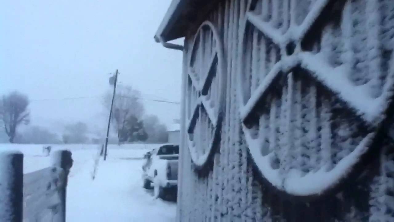 Snow Falling in Chuckey, Tennessee, 2013