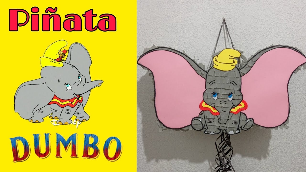 Piñata DUMBO 💛🐘💛 Cómo hacer una PIÑATA de Dumbo