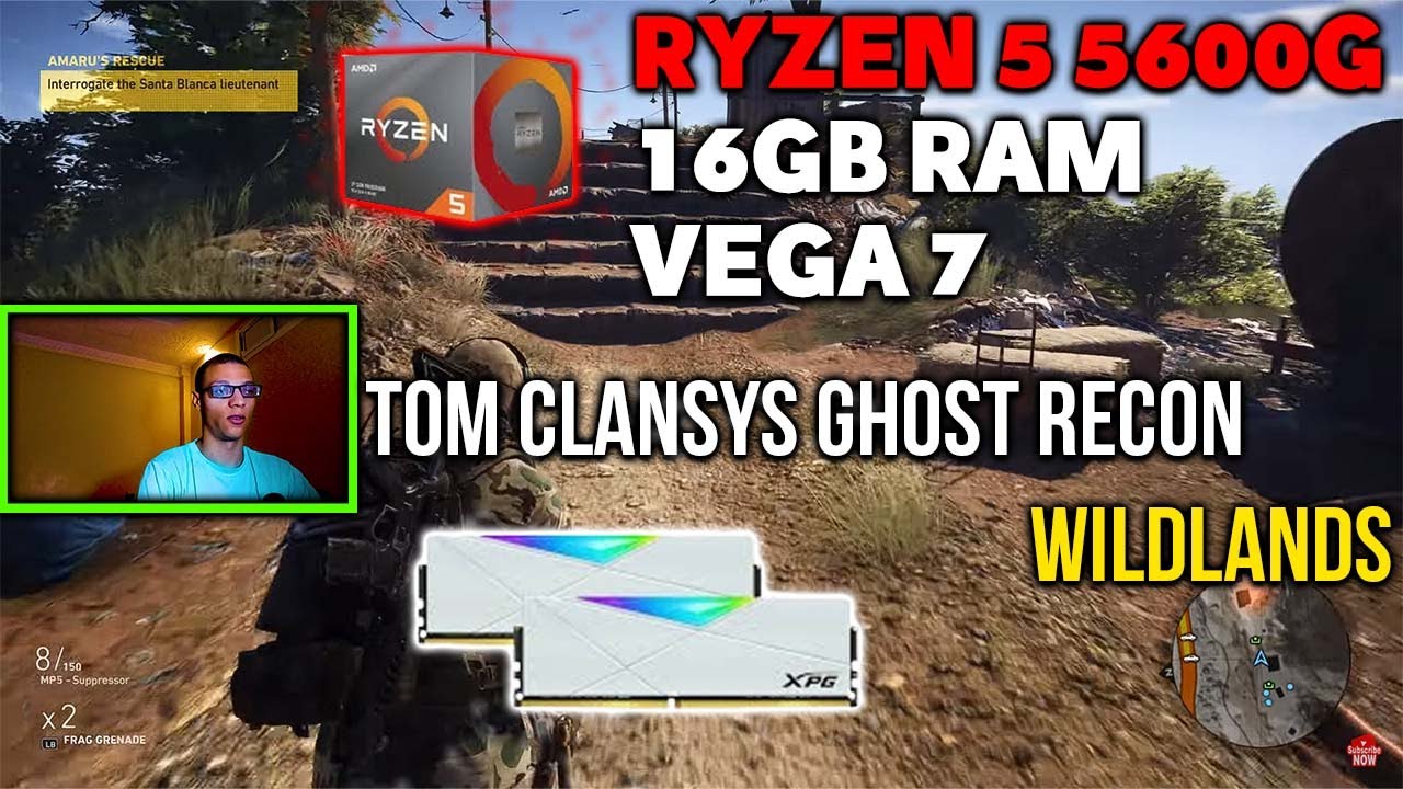 Tom Clancy's Ghost Recon Wildlands Ryzen 5 5600G 16 GB Ram Vega 7 Benchmark