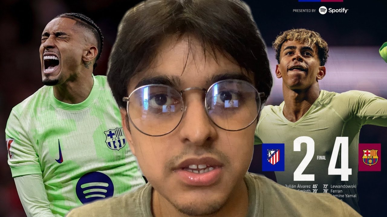 IMPOSSIBLE BARCELONA COMEBACK!!! | ATLETICO 2-4 BARCELONA | YAMAL MAGIC!!