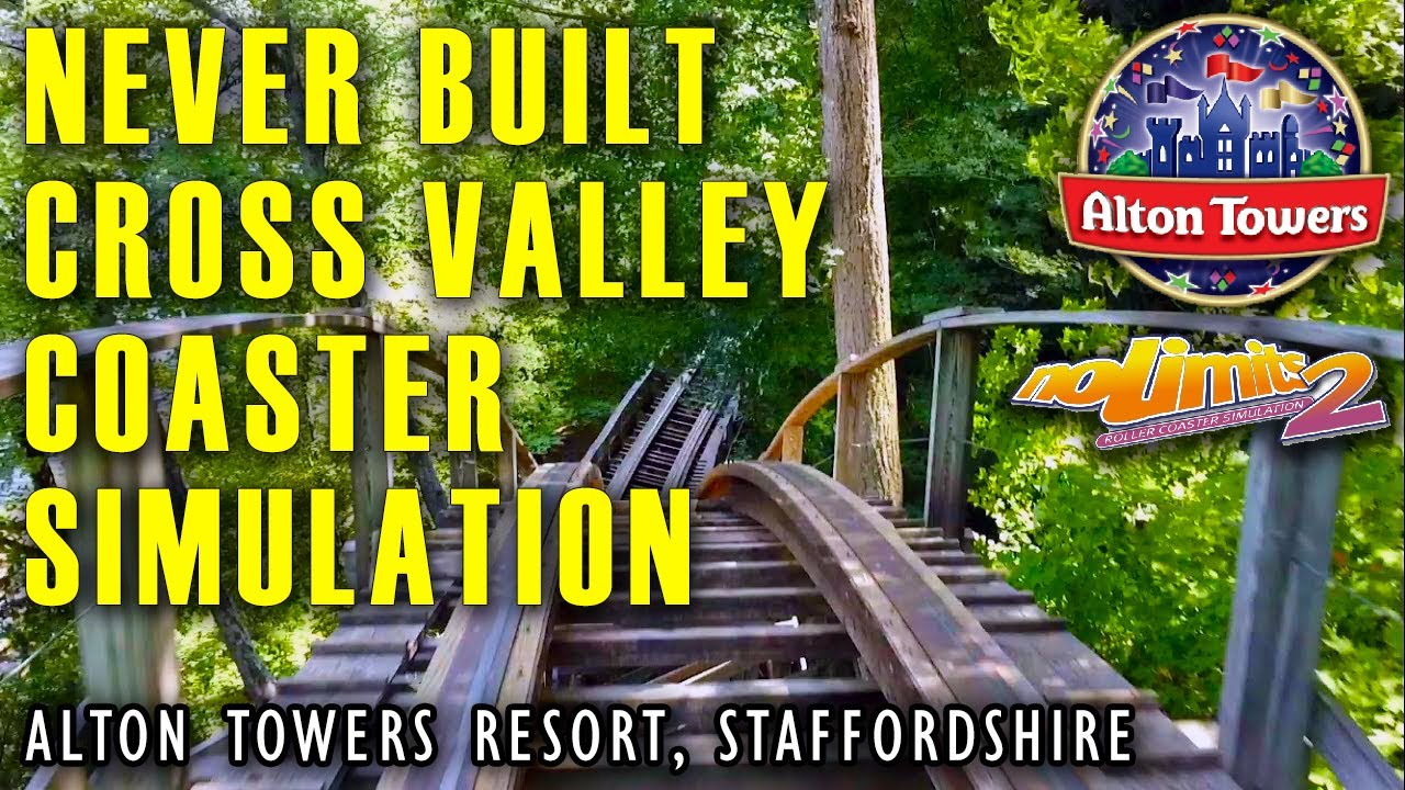CROSS VALLEY WOODEN COASTER - Never Built 2006 - Alton Towers, Staffordshire