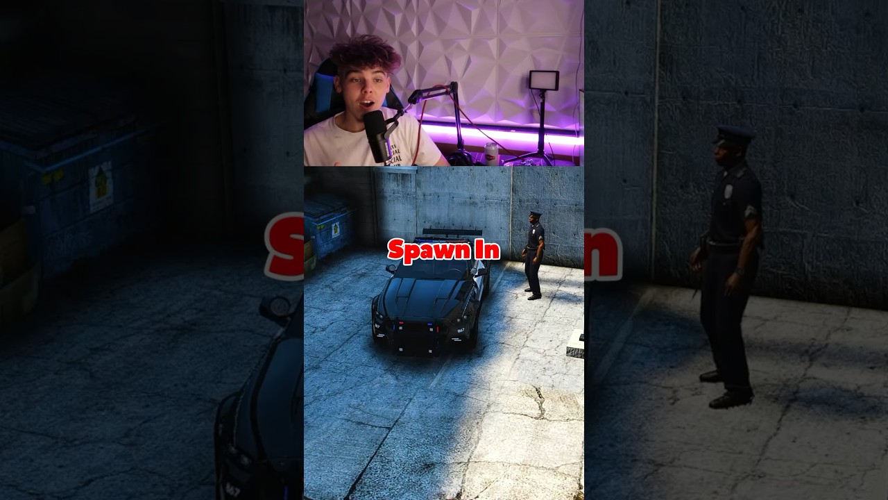 How To Spawn A Secret Police Car In GTA 5! 😳 #shorts