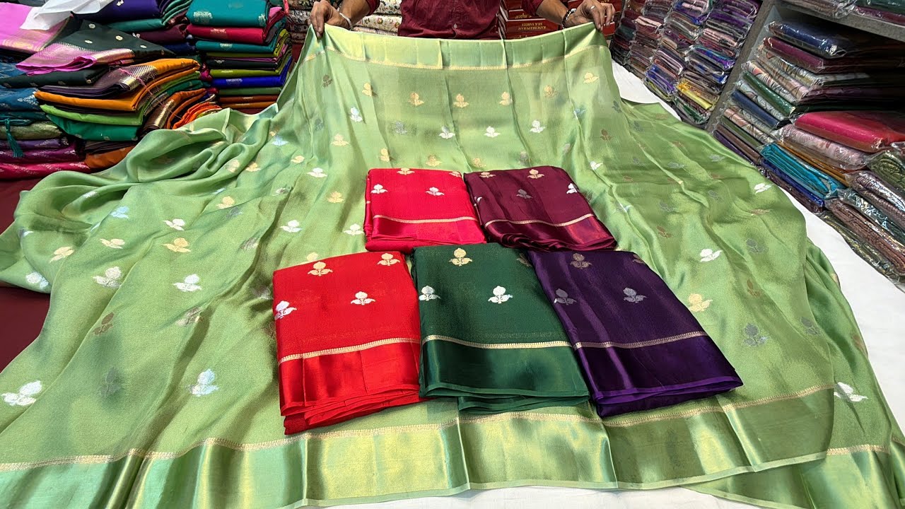 Chickpet Bangalore wholesale designer Boutique sarees||Single saree courier available