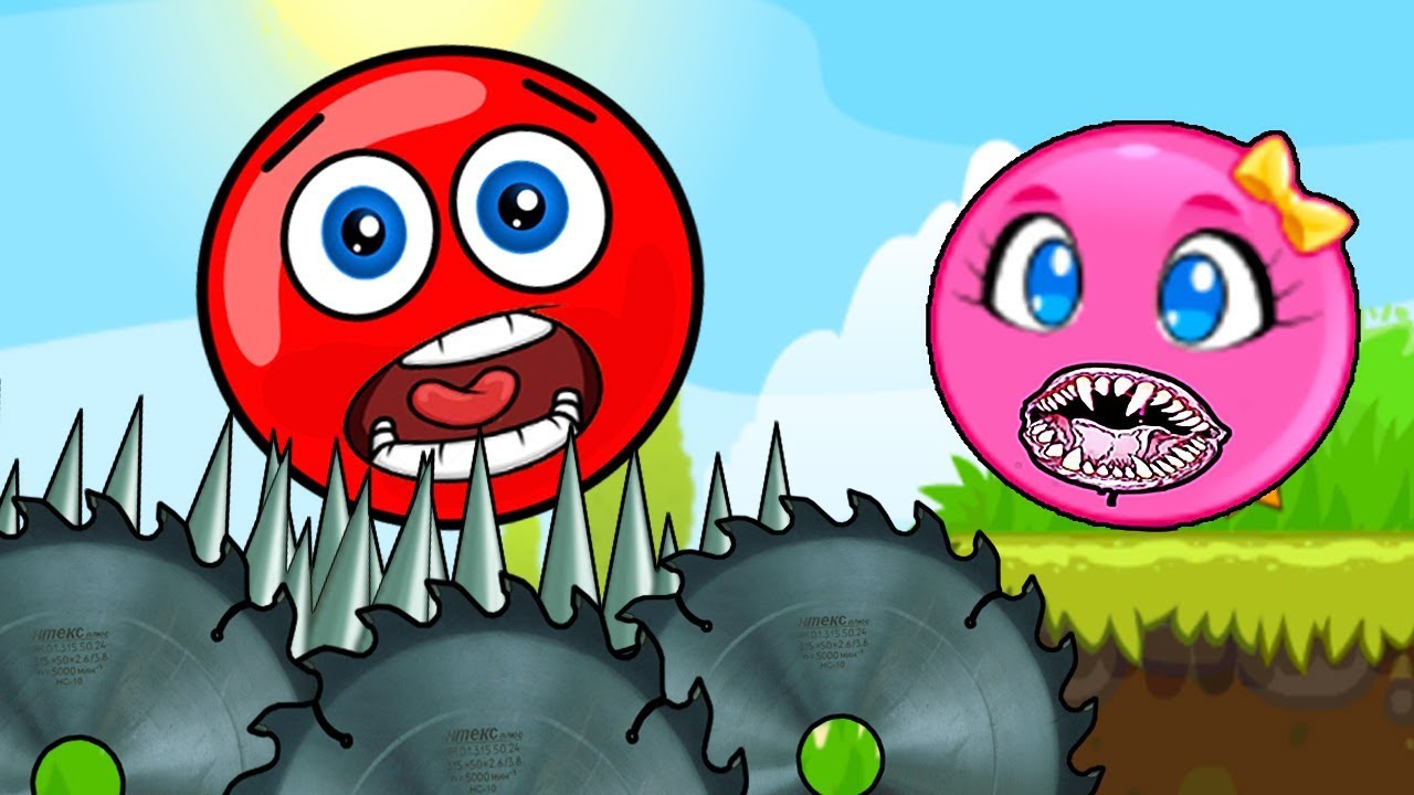 Красный Шарик И РОЗОВЫЙ ШАР ДЕВОЧКА - New Red Ball 2 - все серии подряд