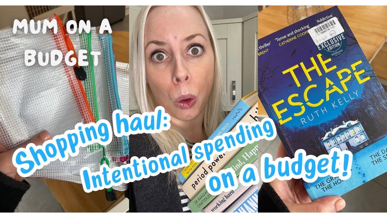 BUDGET SHOPPING HAUL as a mum of 2: Charity shop haul, intentional spending & chatty vlog!