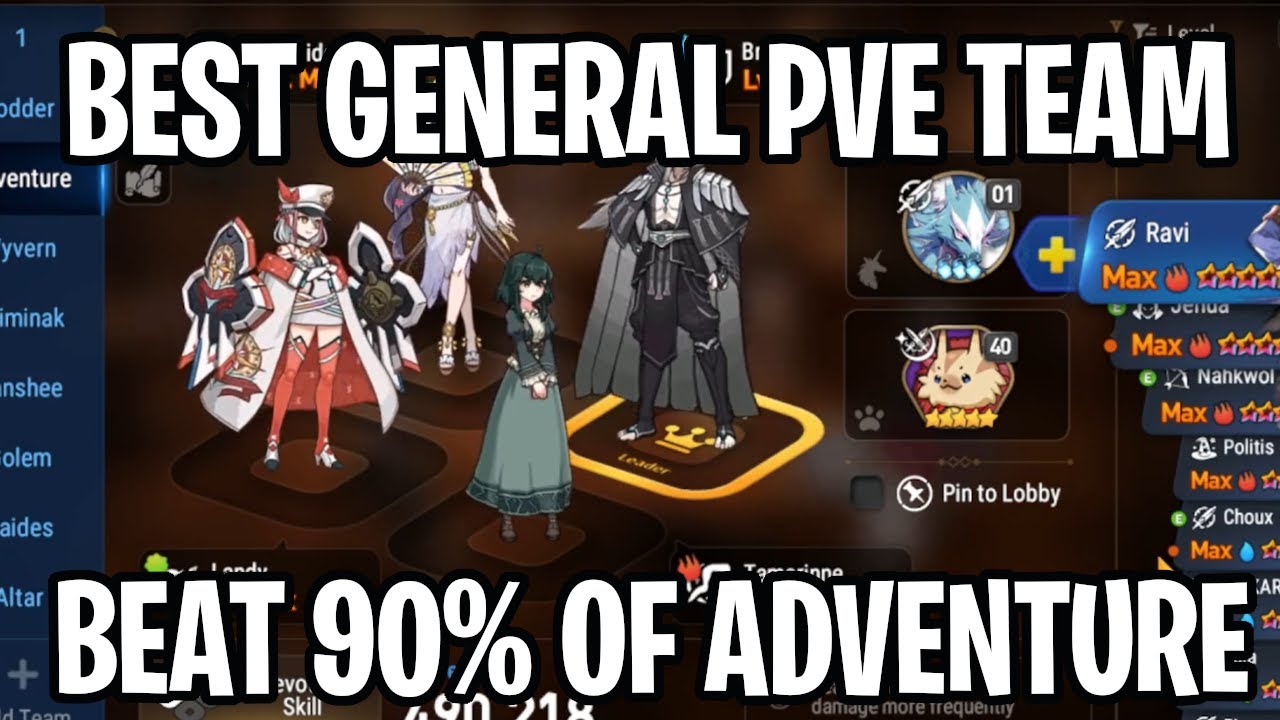 BEST PVE TEAM? BEAT ALL OF ADVENTURE EASILY! [Epic Seven]