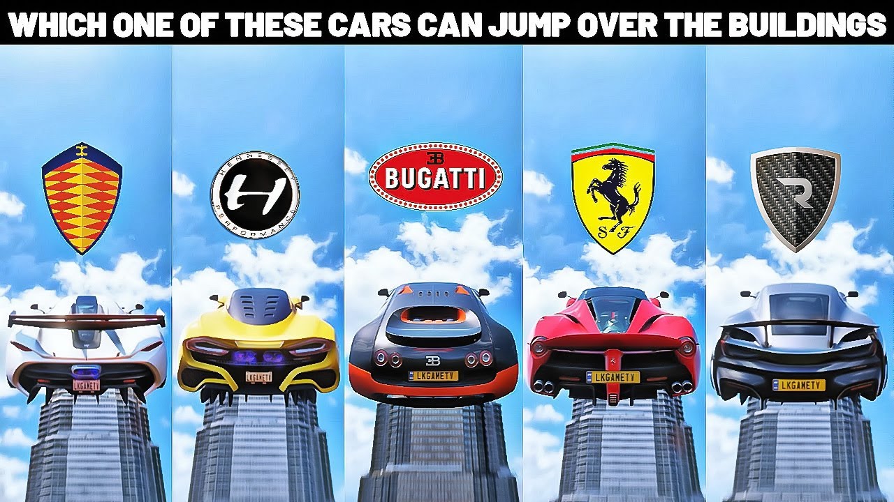 WHICH ONE OF THESE CARS CAN JUMP OVER THE BUILDINGS IN FORZA HORIZON 5? LET'S FIND OUT