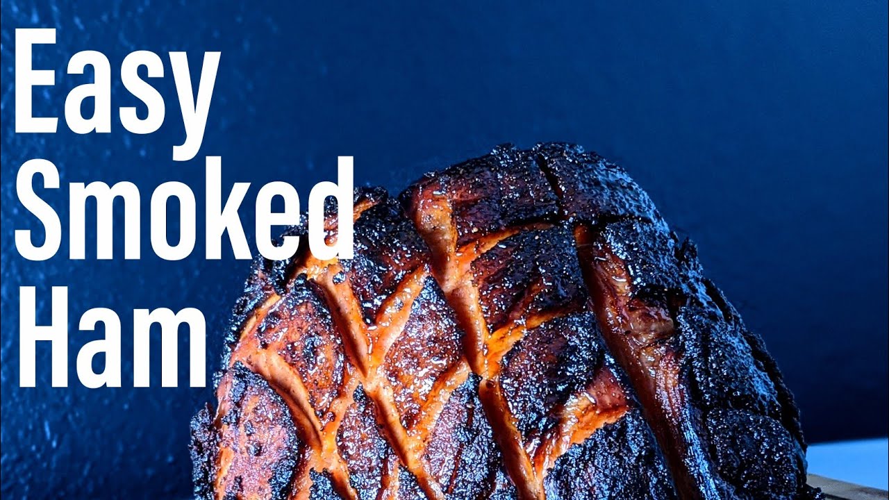 Twice Smoked Ham With Orange Honey Glaze On The Traeger Pellet Smoker - Simple, Quick, Delicious