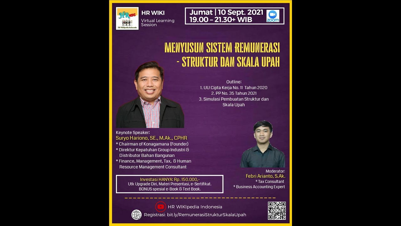Menyusun Sistem Remunerasi – Struktur & Skala Upah | #HRWIKI #HR #SDM #SSU #Remuneration #Salary