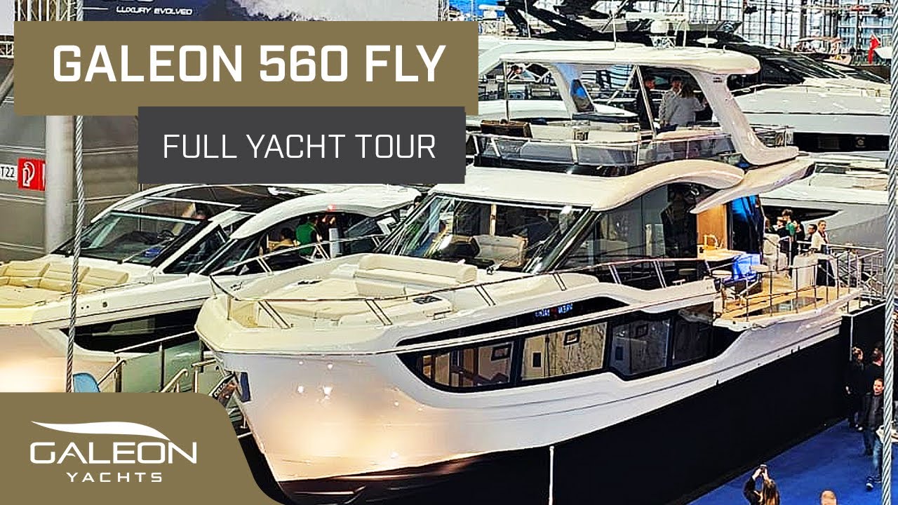 Galeon 560 Fly | Великолепный тур на роскошной яхте от профессионального яхтенного брокера | Дост...