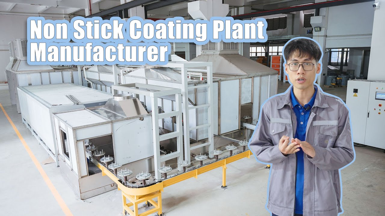 Non Stick Coating Plant Manufacturer | Powder Coating Plant Setup  #factory #craft #production #pot