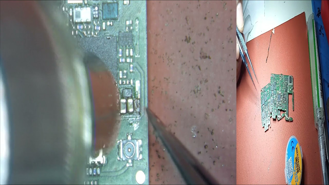 HUAWEI P20 LITE NO ENCIENDE EN CORTO EL CONECTOR DE LA BATERIA, LINEA VBATT EN CORTO
