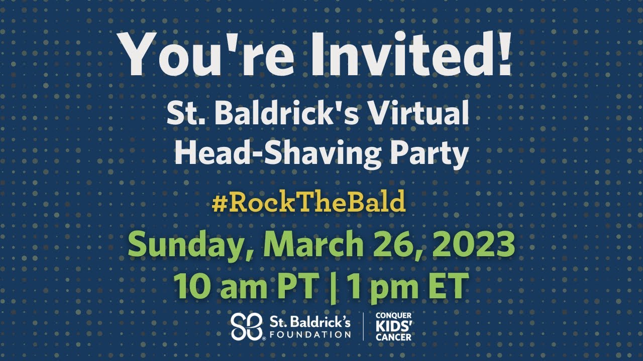 St. Baldrick's March 26 Virtual Head-Shaving Party