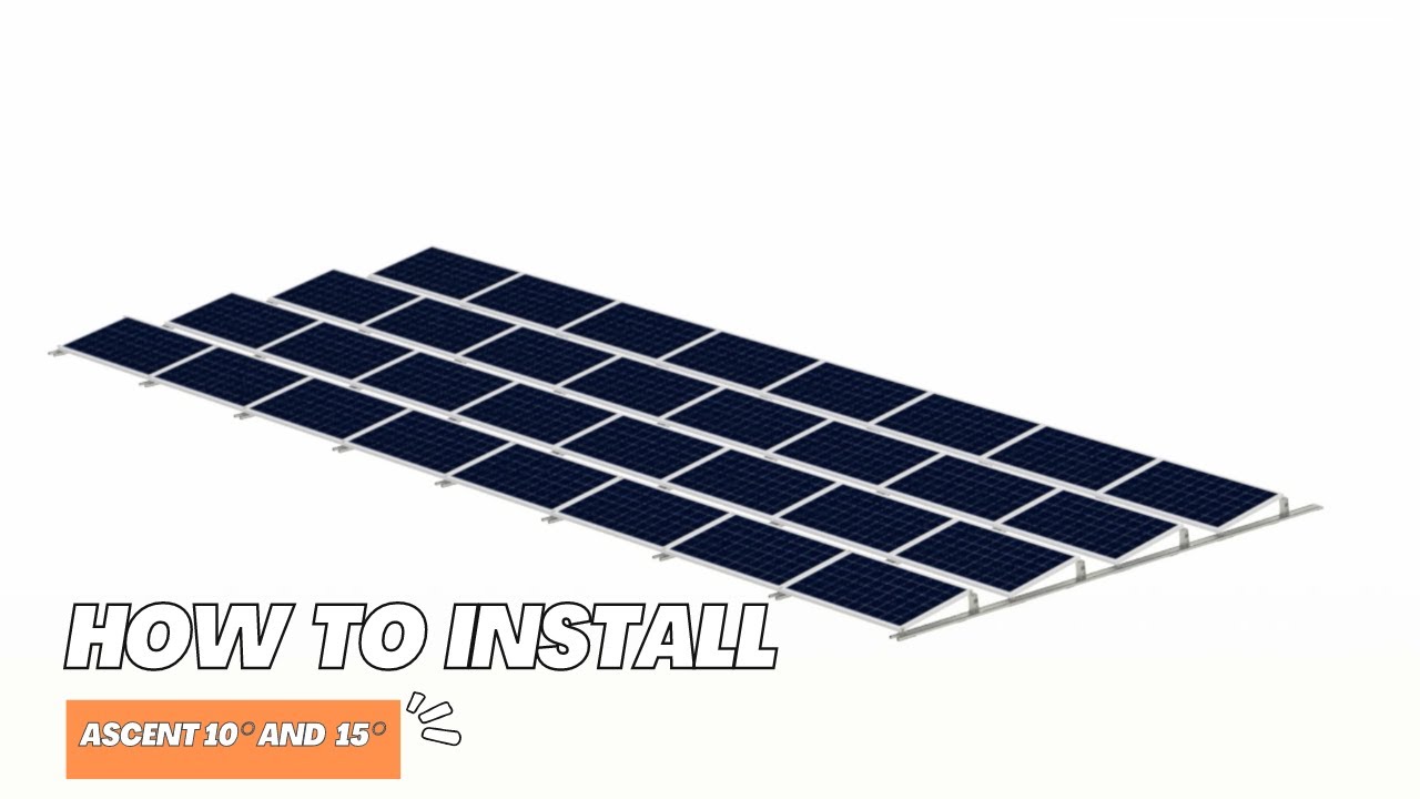 How to install Ascent 10° and 15° | Solar Mounting Ballast for Concrete Roofs