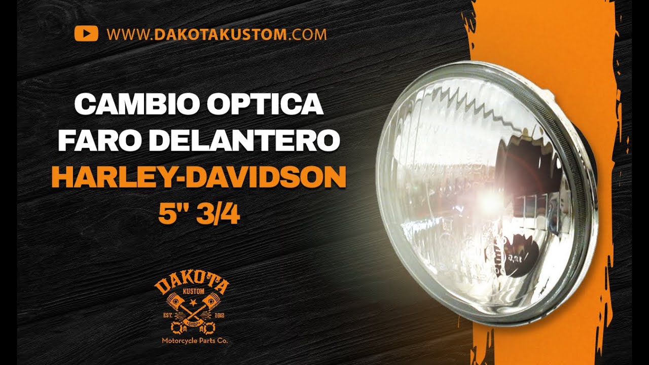 Cambio Óptica Faro delantero Harley-Davidson 5