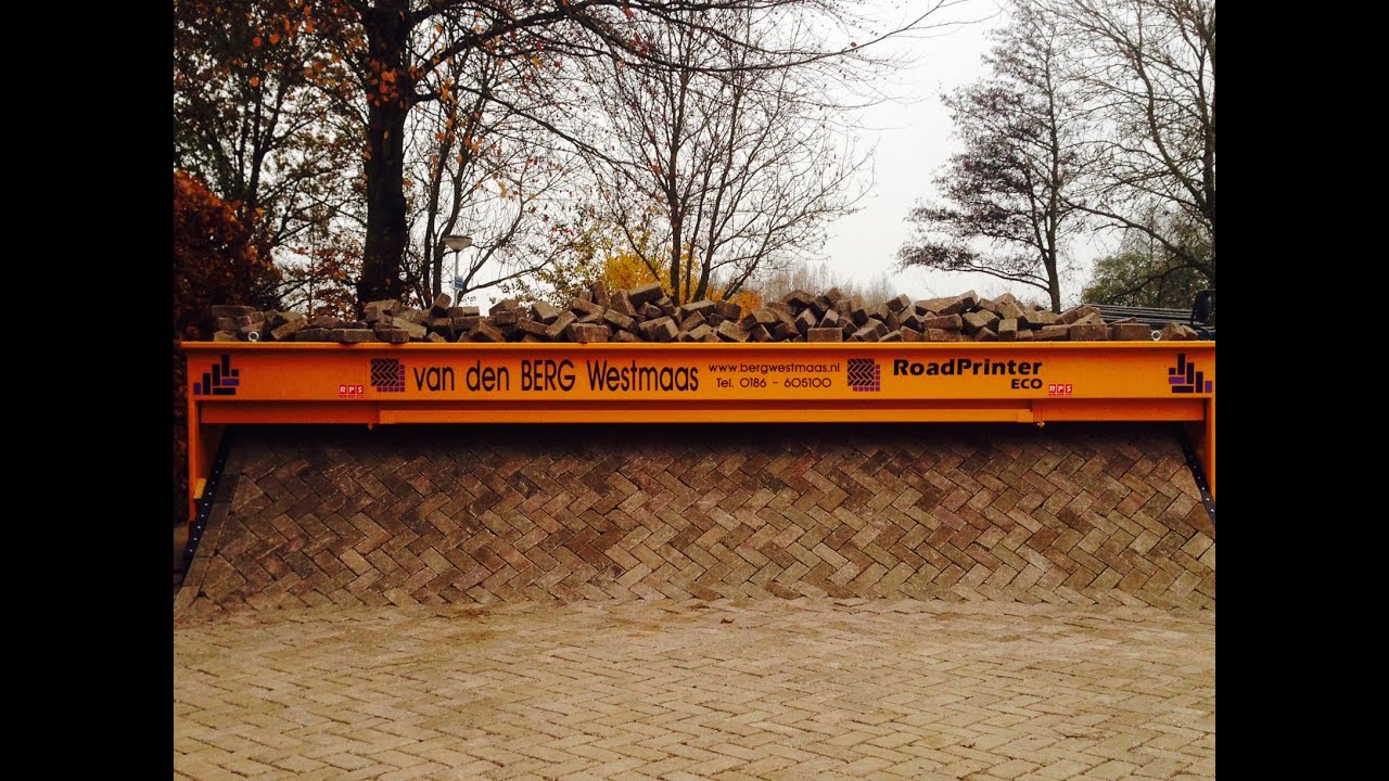 RoadPrinter Eco machinaal (her)straten 2.0, 100% elektrisch!