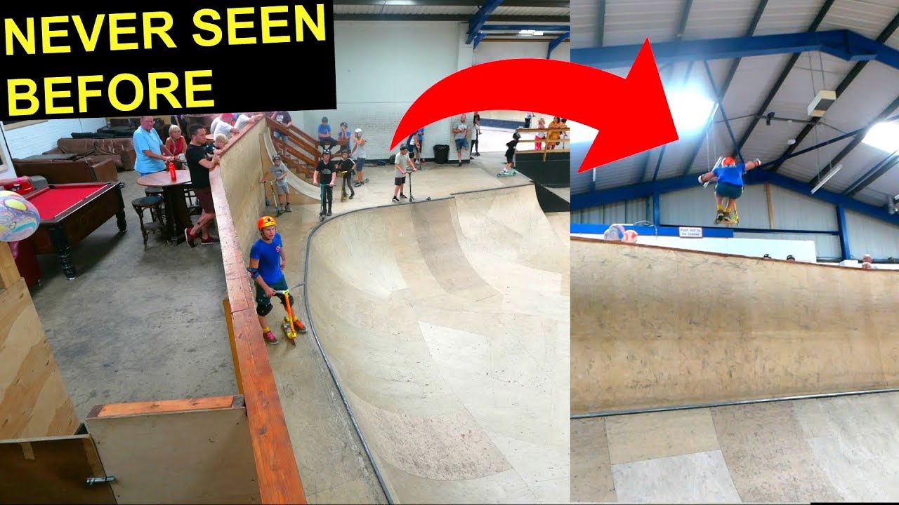 INSANE SKATEPARK GAP ON SCOOTER! *never done before*