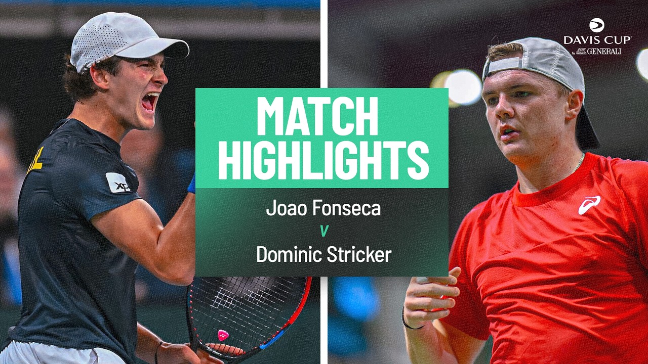 HUGE EMOTIONS 🥹 | Joao Fonseca vs Dominic Stricker | Highlights | Davis Cup World Group 1 2026