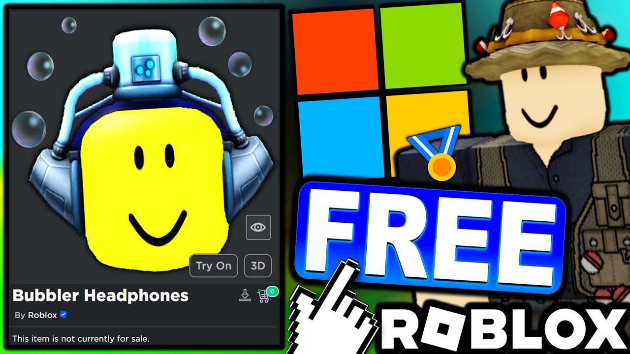 FREE ACCESSORY! HOW TO GET Bubbler Headphones! (ROBLOX MICROSOFT REWARDS EXCLUSIVE ITEM)