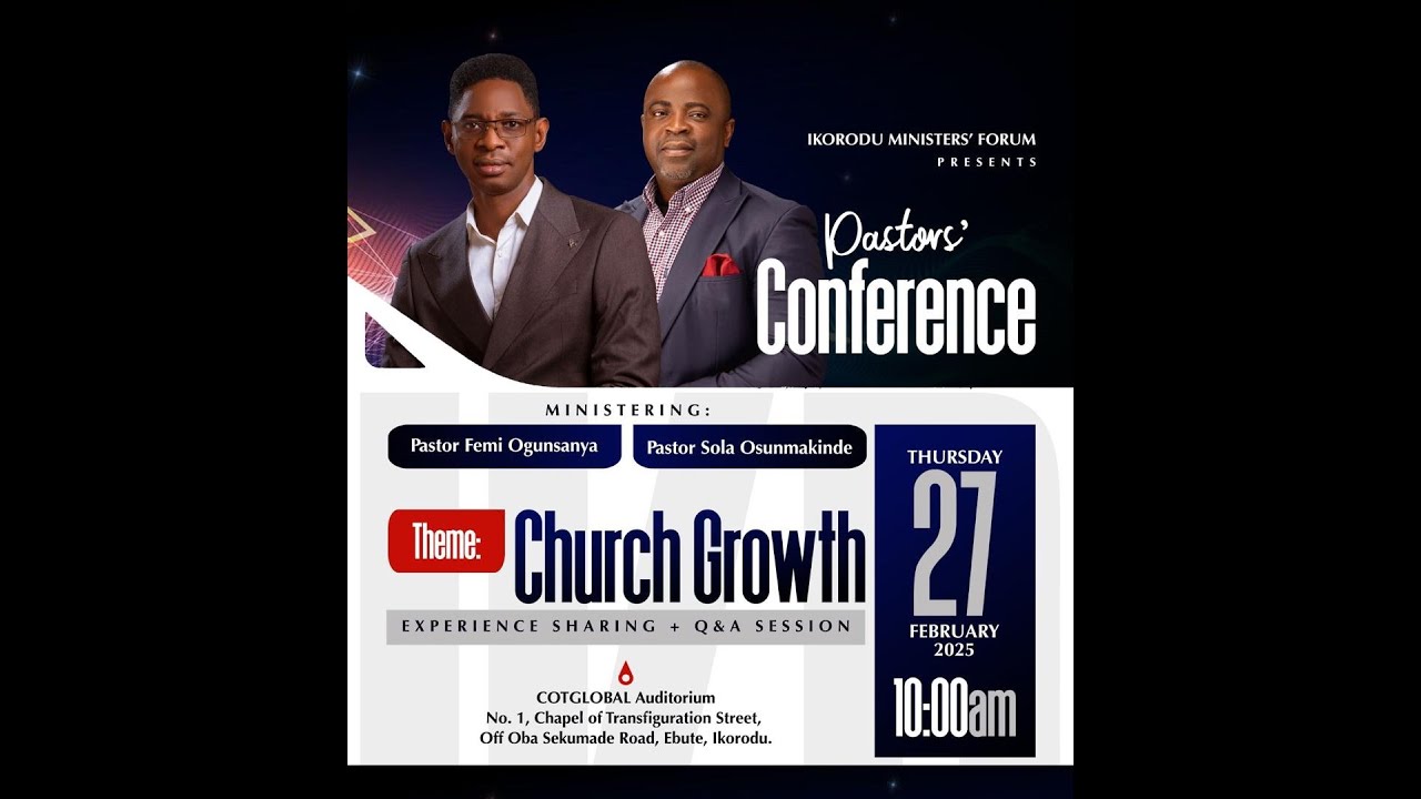 Pastors Conference 2025 | Church Growth | Pastor Femi Ogunsanya