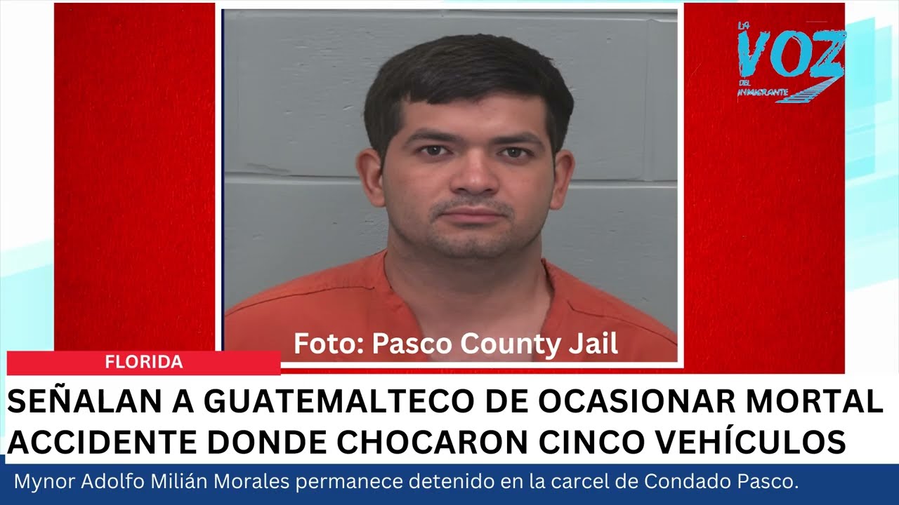 Guatemalteco acusado de causar múltiple colisión de carros en Florida