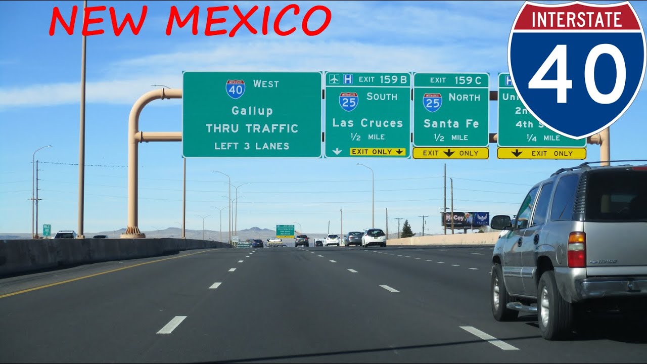 Interstate 40 - New Mexico westbound [FULL LENGTH VIDEO]