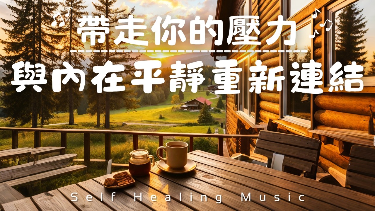 【帶走你的壓力 Healing Piano & Guitar Music】與內在的平靜重新連結，逐步回到輕鬆的自我｜釋放心靈壓迫，善待自己｜輕鬆自在地繼續走向明天｜心靈排毒、睡眠、冥想、放鬆、舒壓音樂